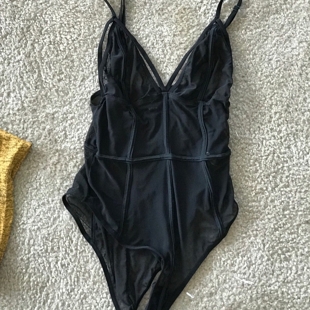 Sheer Black Bodysuit